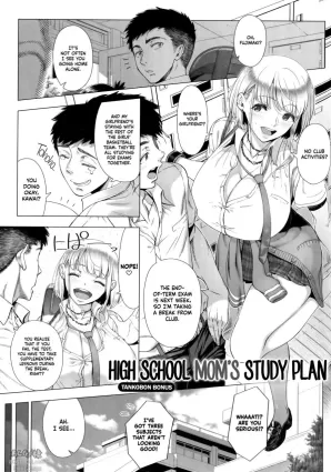[Shinozuka Yuuji] JK Mama no Shiken Taisaku | High School Mom's Study Plan (Hajimete no Hitozuma) [English] [Decensored]