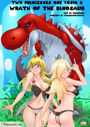 Two Princesses One Yoshi #2 (Super Mario Bros.) – Uzonegro - anal