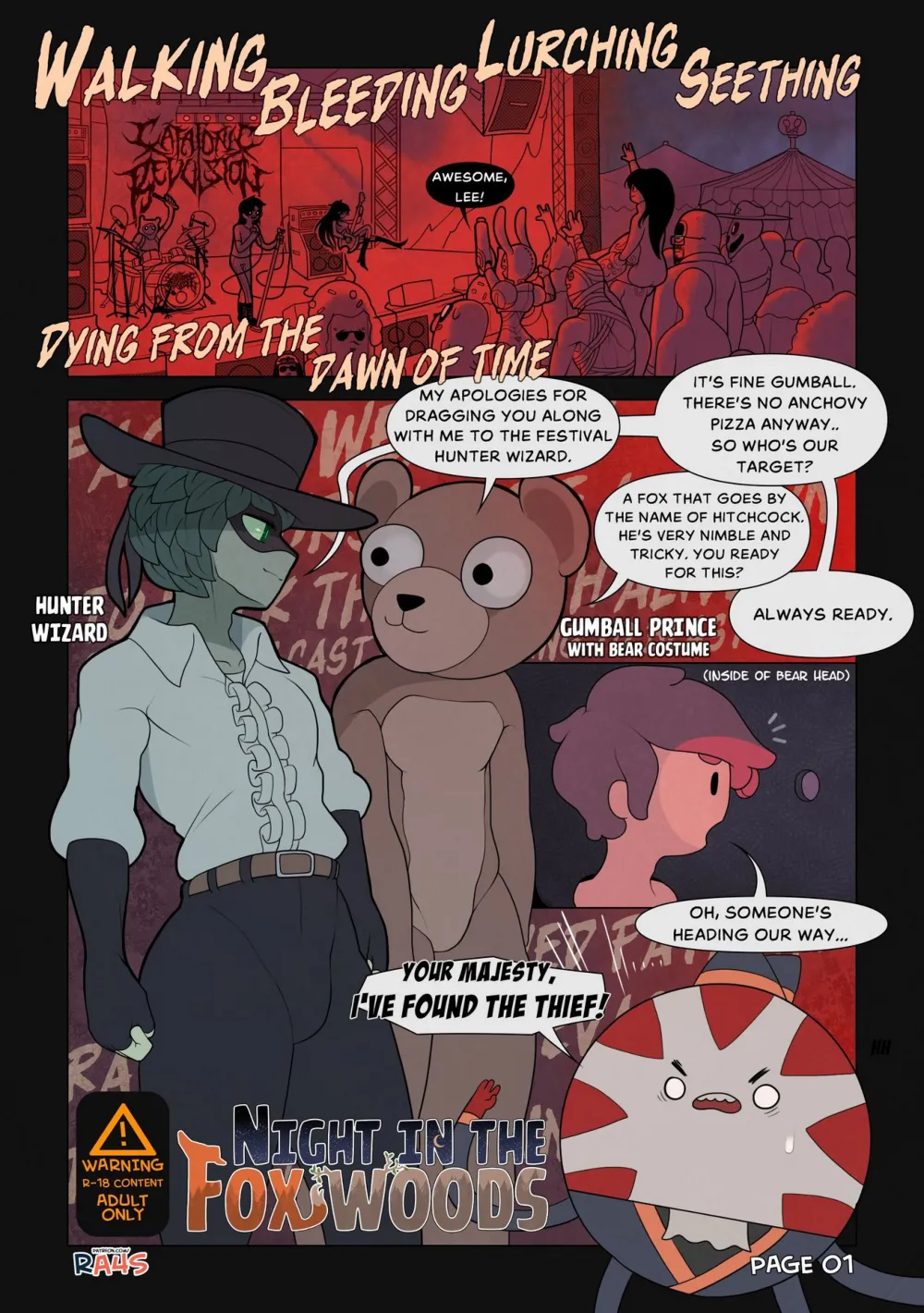 Night In The Fox Woods - Page 1
