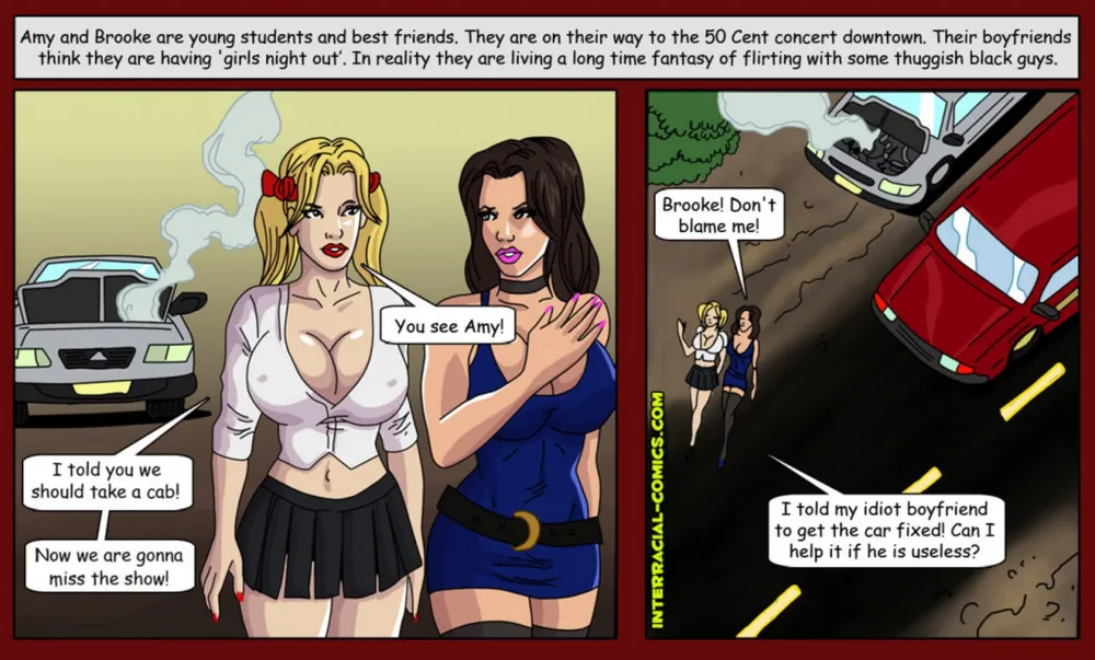 INTERRACIAL-THE ROAD-AMY AND BROOKE - Page 1