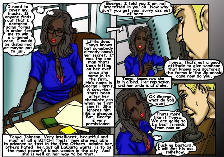 Black Bitch- illustrated interracial - Page 2