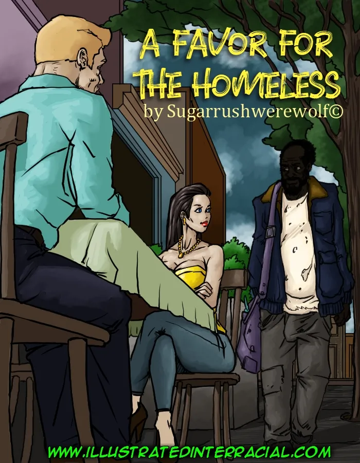 Illustrated Interracial- A Favor For The Homeless - Page 1