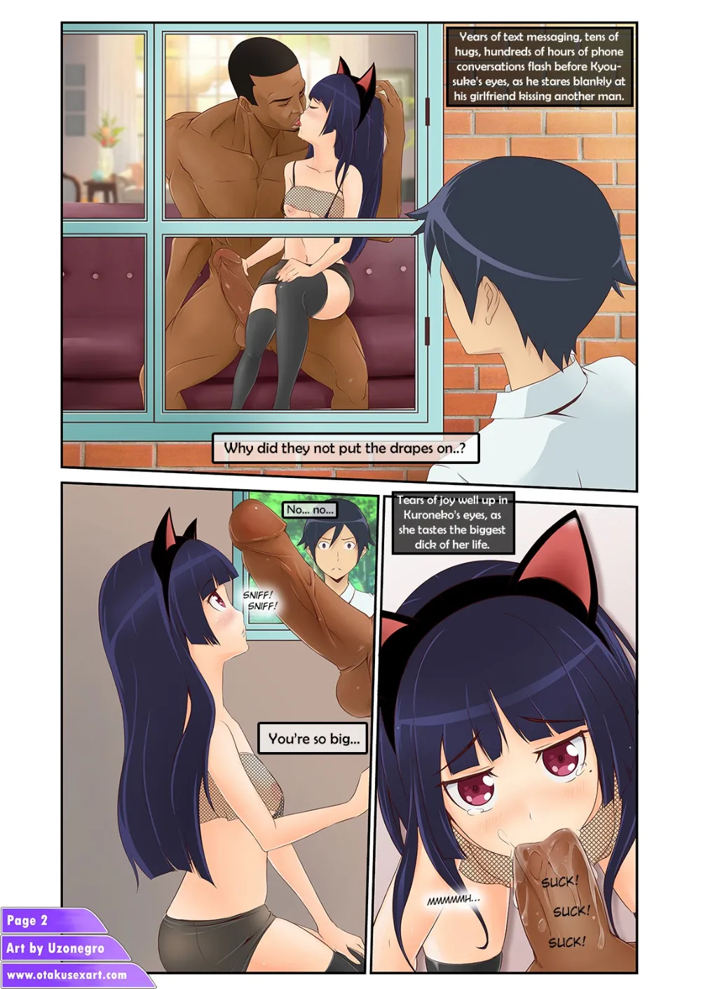 Kuroneko’s Interracial Cuckolding Fucktime – OtakuApologist - Page 3