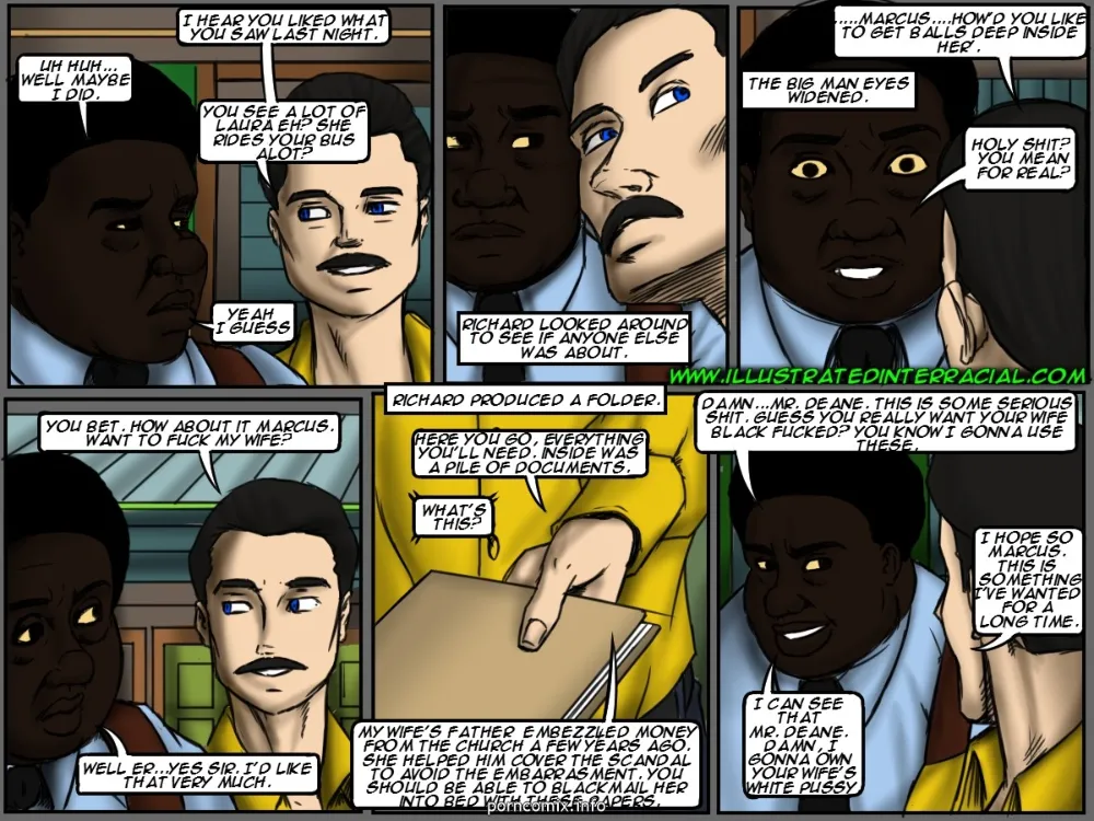 illustrated interracial- Back Of The Bus - Page 6