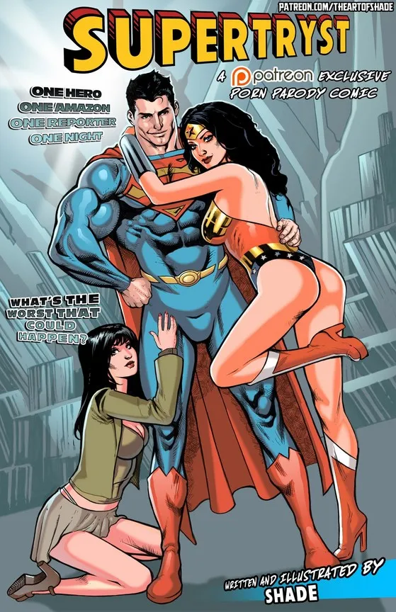 [Shade] Supertryst (Justice League) Sex Parody - Page 1