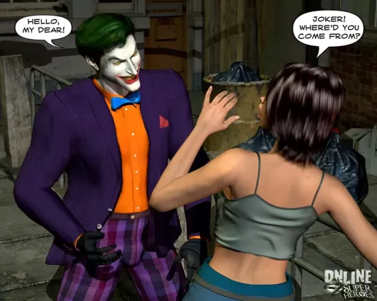Joker bangs a hot babe in the alley - rape