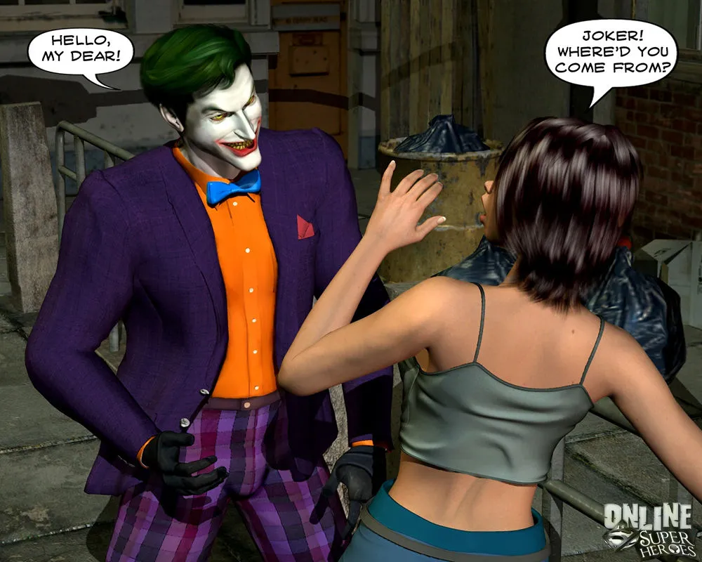 Joker bangs a hot babe in the alley - Page 1