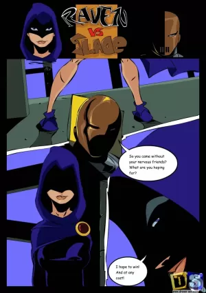 Raven Vs Slade- Teen Titans- Drawn Sex - Black Cock