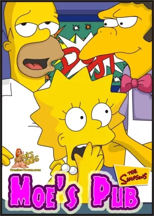 Moes Pub- The Simpsons - cartoon