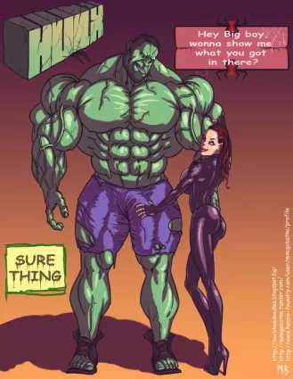 Hulk vs Black Widow - muscle