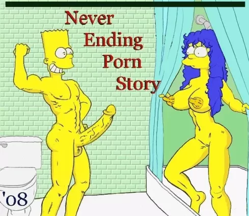 Never Ending Porn Story (Simpsons) - cartoon