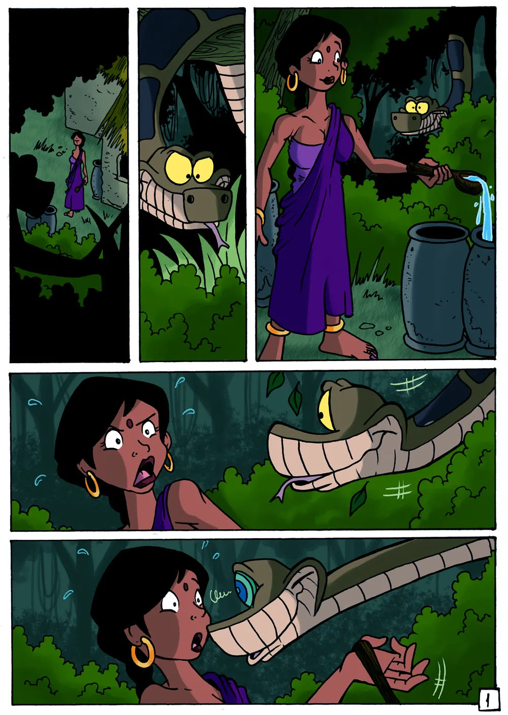 The Jungle Book- Kaa and Shanti - Page 1