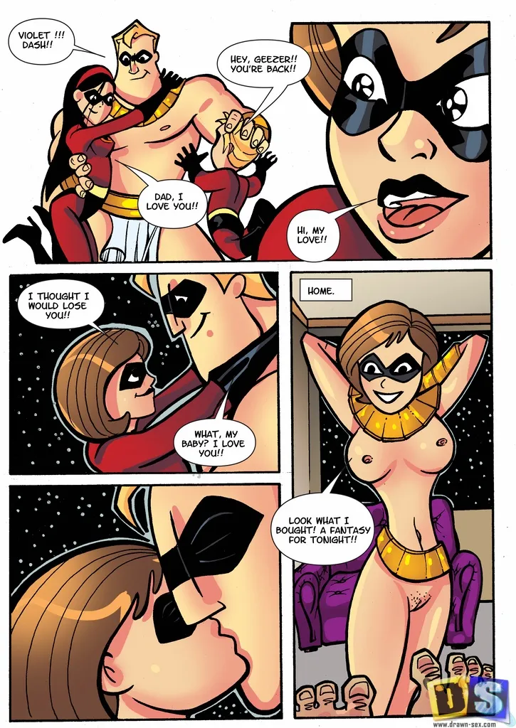 The Incredibles In Egypt- Drawn Sex - Page 9