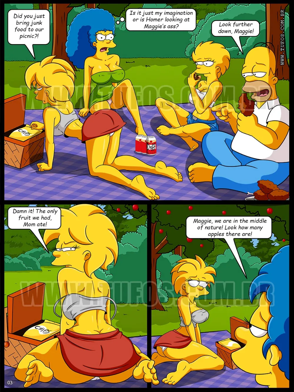 The Simpsons  - Forbidden Picnic - Page 3
