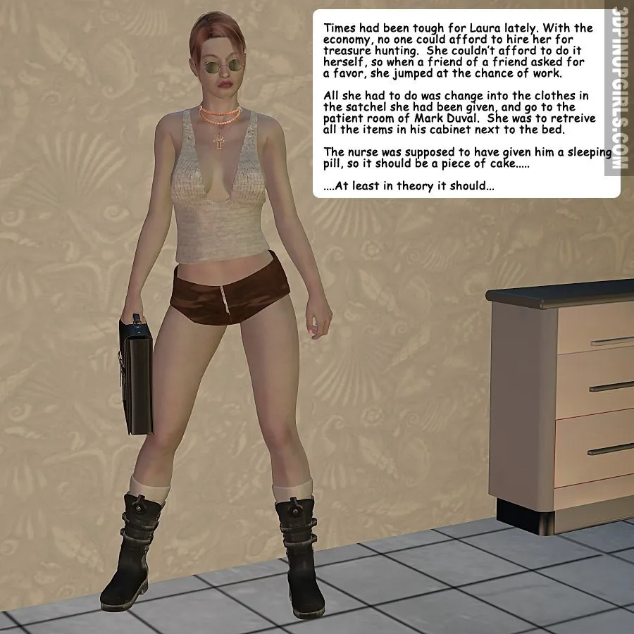 Laura Croft – Naughty Nurse 3dpinupgirls - Page 1