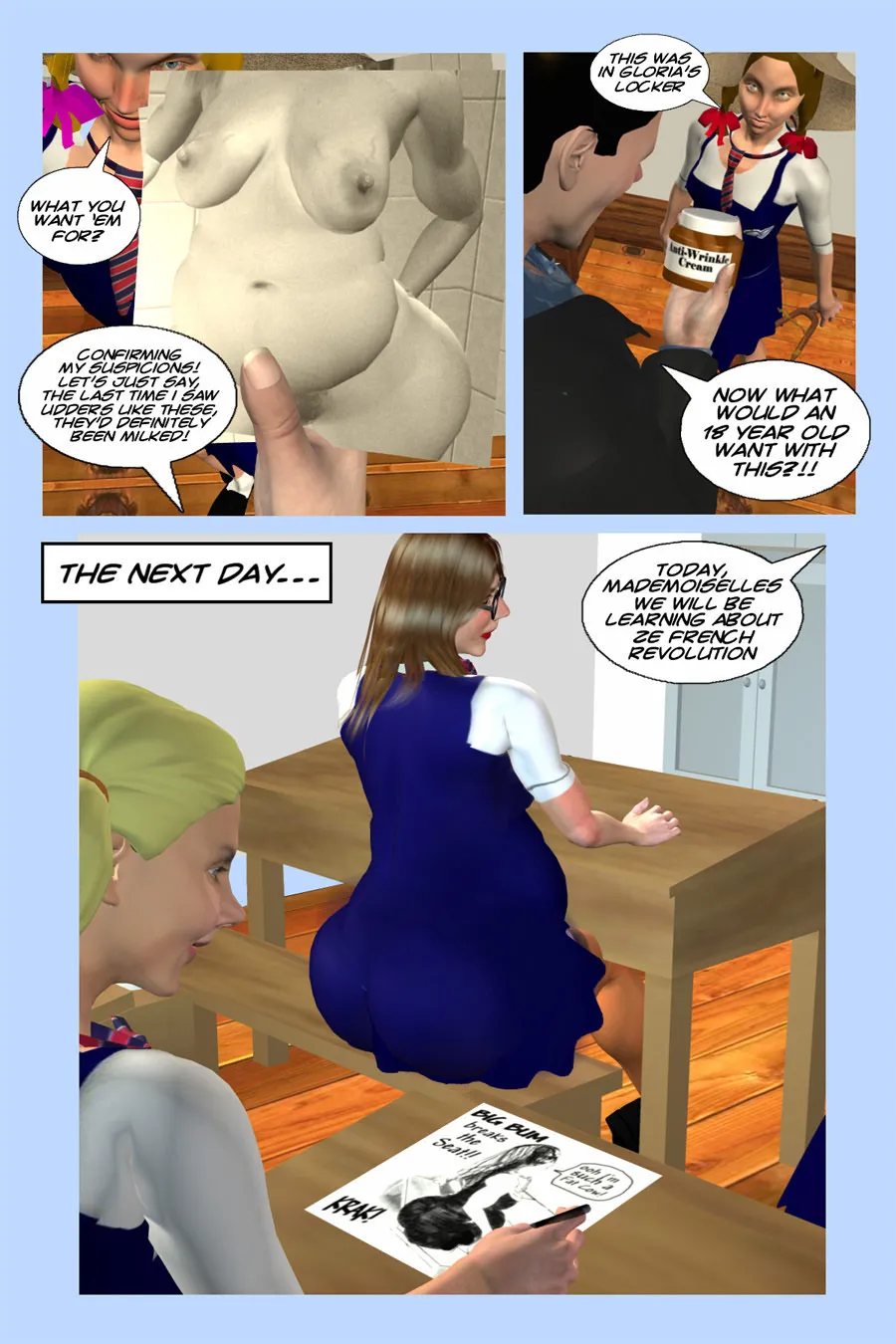 Girls Of St Tristan’s Caning Mom Milf 3D - Page 19
