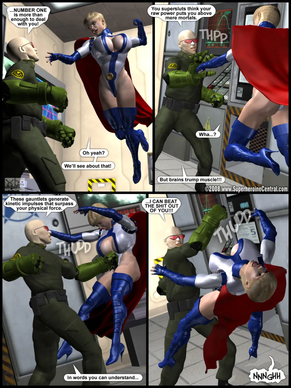 Power Gal in Mind Games # 3-3D Superheroine Central - Page 9