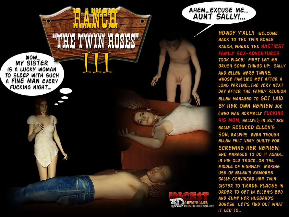 Ranch The Twin Roses. Part 3- Incest3DChronicles - Page 1