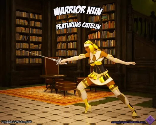 Warrior Nun – Catelin by Scorpio69 - 3d
