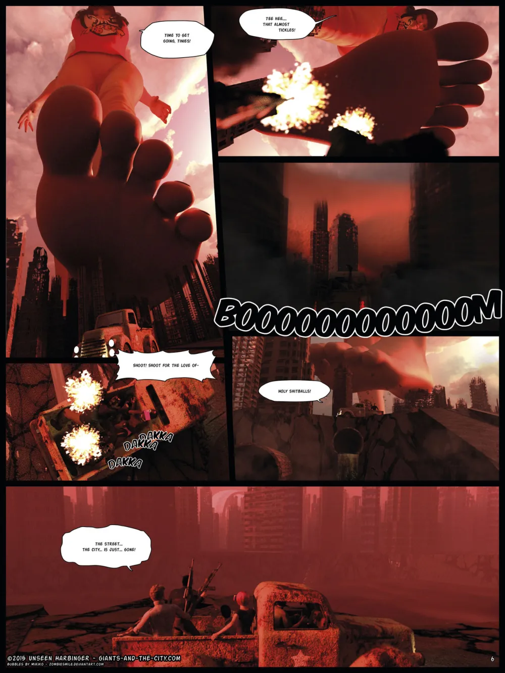Unseen Harbinger- Giantess and the city 6 - Page 7