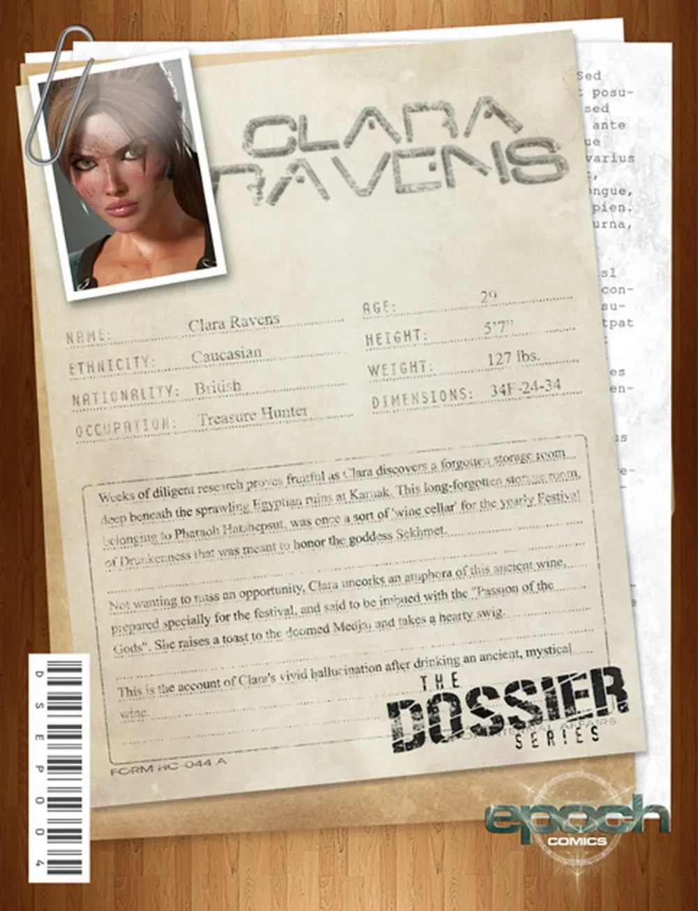 The Dossier 4 Clara Ravens- Epoch - Page 1