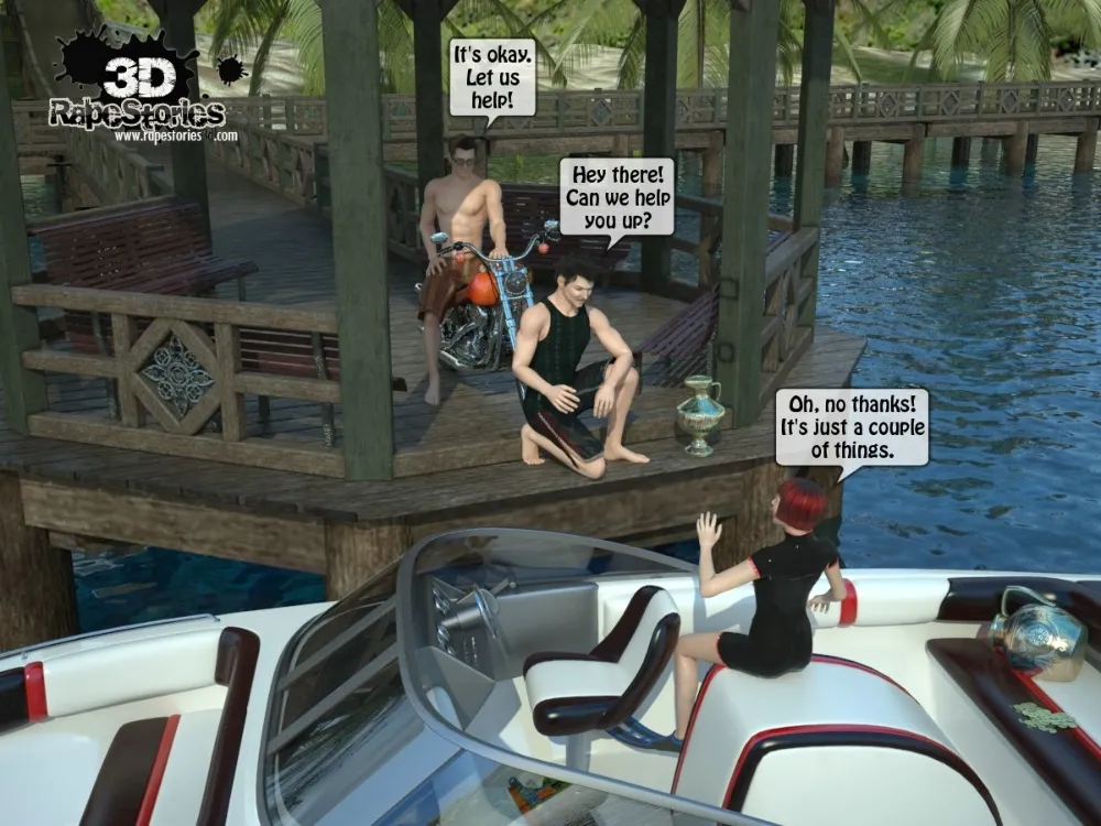 2 Boys Fuck a Woman at Boat- 3D [email protected] Stories - Page 3