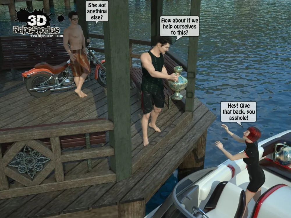 2 Boys Fuck a Woman at Boat- 3D [email protected] Stories - Page 4