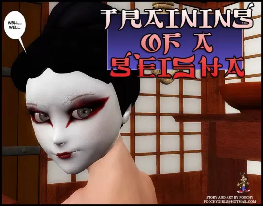 Training of a Geisha-Poochy Comix - 3d