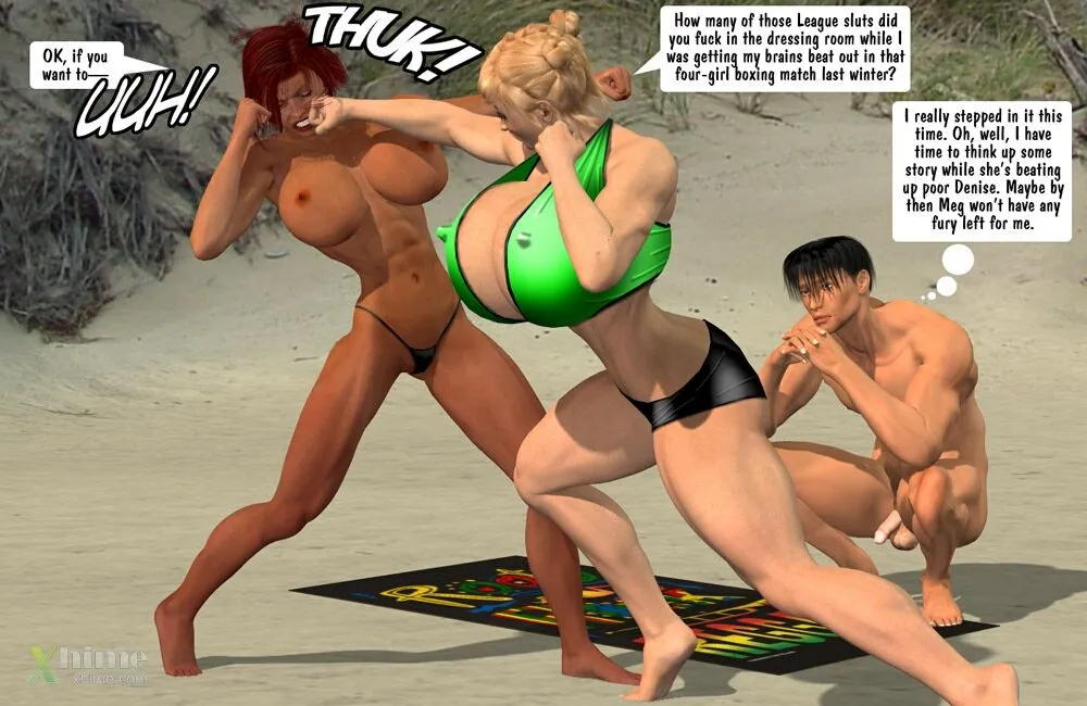 Megan & Denise- Catfight at Beach - Page 12