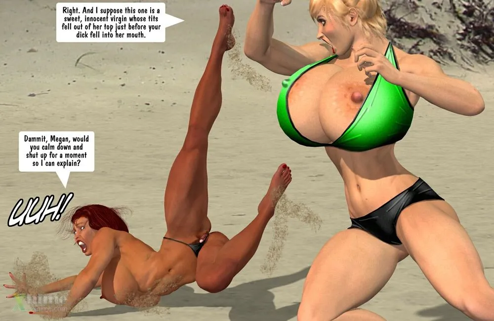 Megan & Denise- Catfight at Beach - Page 14