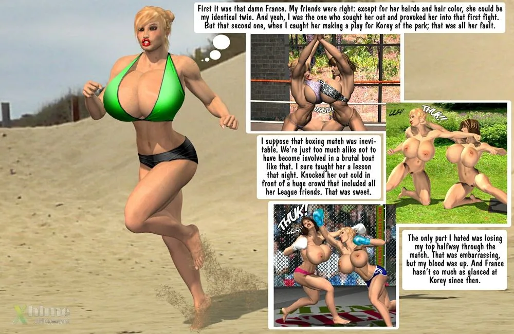 Megan & Denise- Catfight at Beach - Page 2