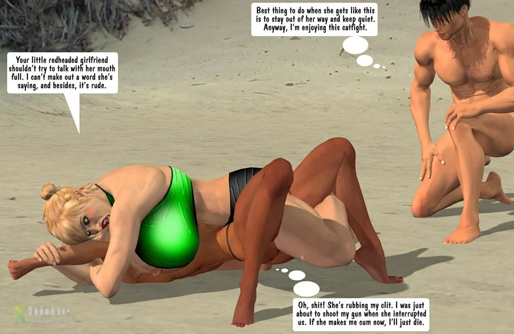 Megan & Denise- Catfight at Beach - Page 15