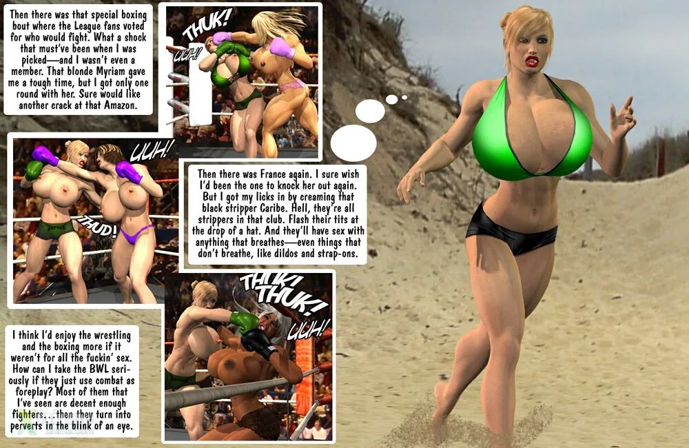 Megan & Denise- Catfight at Beach - Page 3