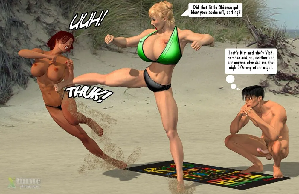 Megan & Denise- Catfight at Beach - Page 13