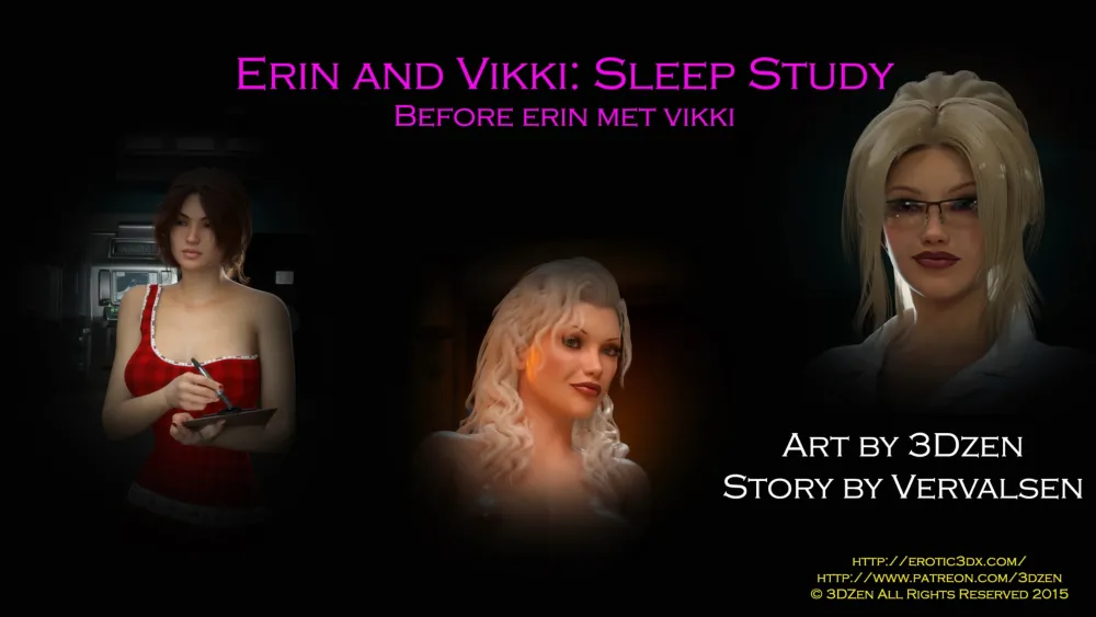 Erin & Vikki 3 – Sleep Study ( 3DZen ) - Page 1