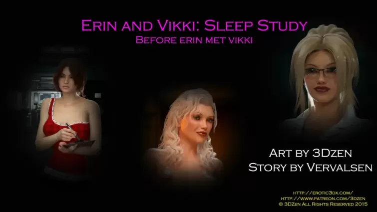 Erin & Vikki 3 – Sleep Study ( 3DZen ) - 3d
