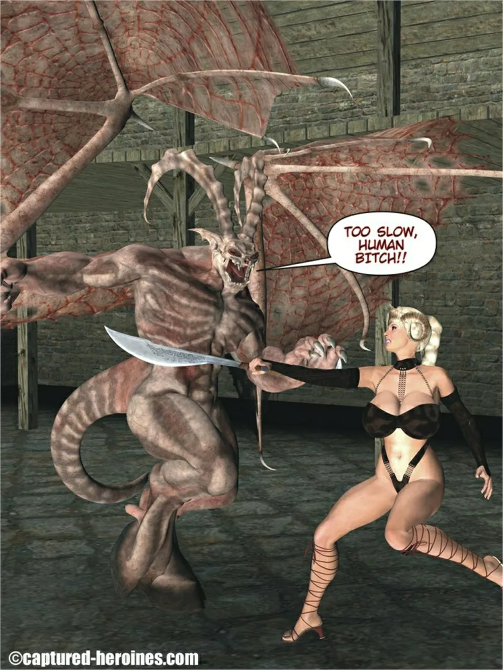 Dana Darks- Demon Hunter by Captured Heroines - Page 4
