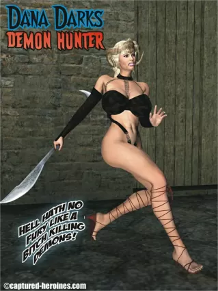 Dana Darks- Demon Hunter by Captured Heroines - 3d