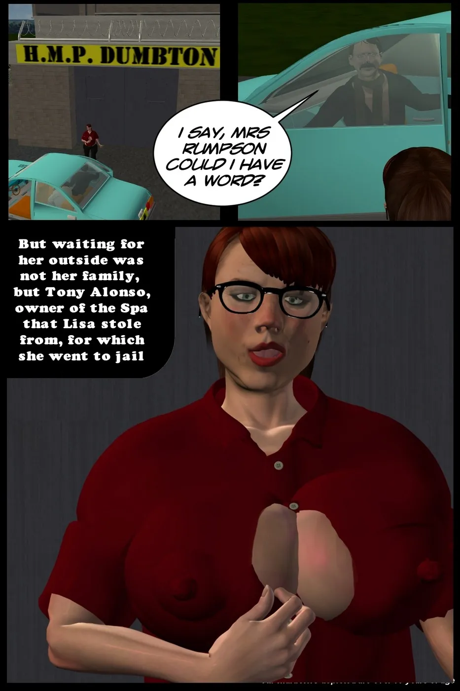 Milf3Dartist- Lisa’s Big Prison Date 4 - Page 9