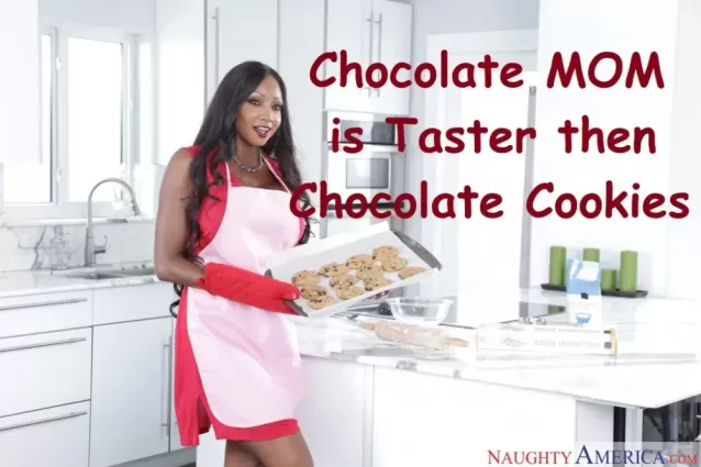 Chocolate Mom Taster then Cookies - Big Boobs