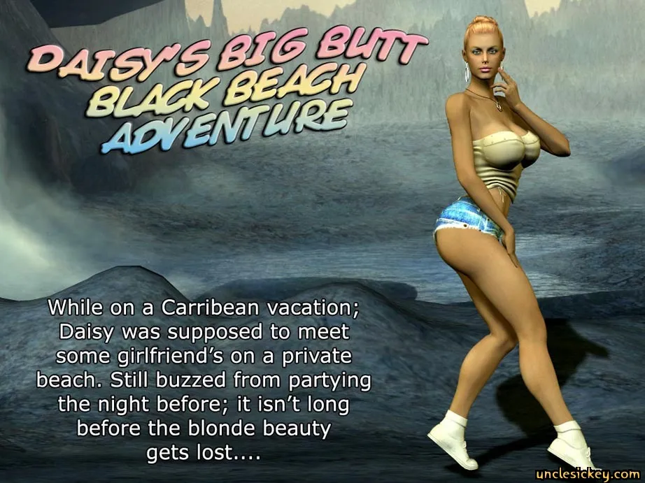 Daisy’s Big Butt Black Beach Adventure- Uncle Sickey - Page 1