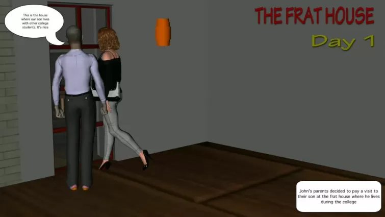 The frat house - day 1 - 3d