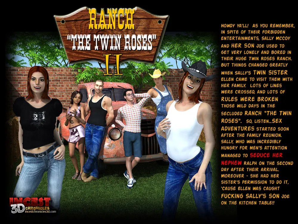 Incest3DChronicles- Ranch The Twin Roses. Part 2 - Page 1