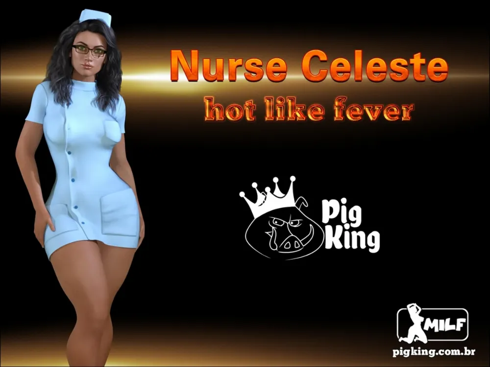Nurse Celeste – Hot Link Fever (Milf PigKing) - Page 1
