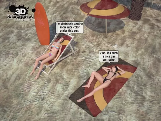 Beach Threesome Sex- 3D Stories - 3d