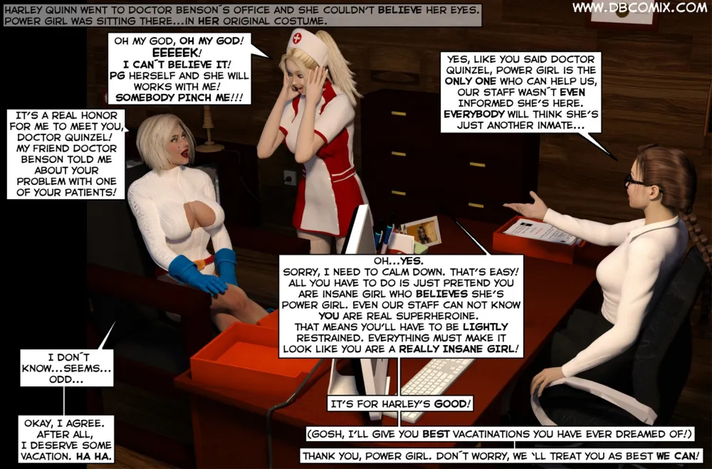 New Arkham For Superheroines 1 - Humiliation and Degradation of Power Girl - Page 19