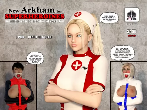 New Arkham For Superheroines 1 - Humiliation and Degradation of Power Girl - 3d