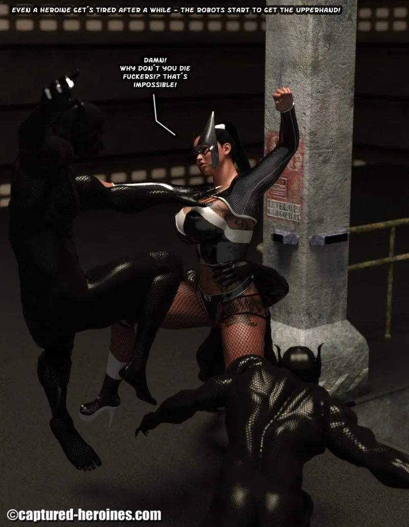 Captured Heroines- Night Raven vs Punk Doc - Page 12