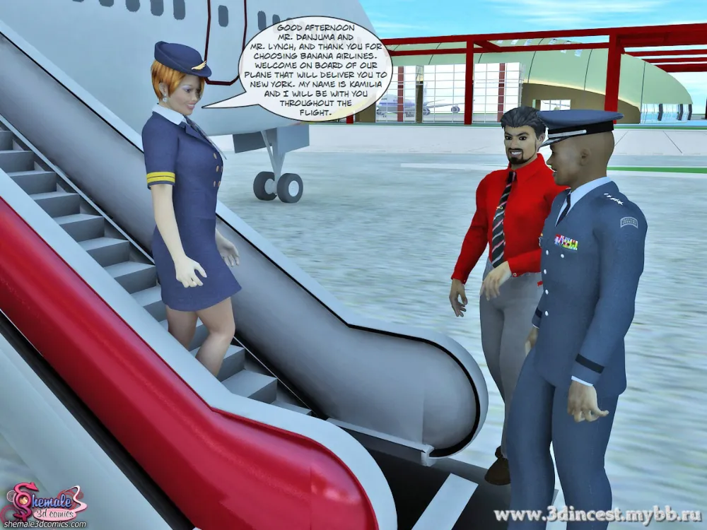Banana Airlines – Shemale3D - Page 3
