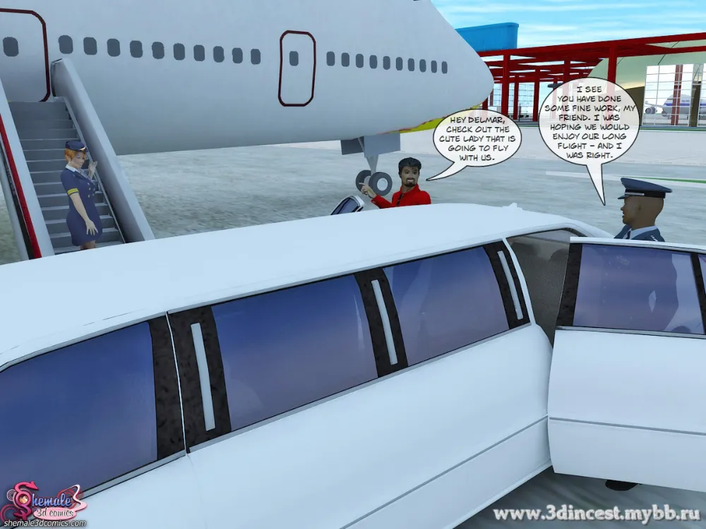 Banana Airlines – Shemale3D - Page 2